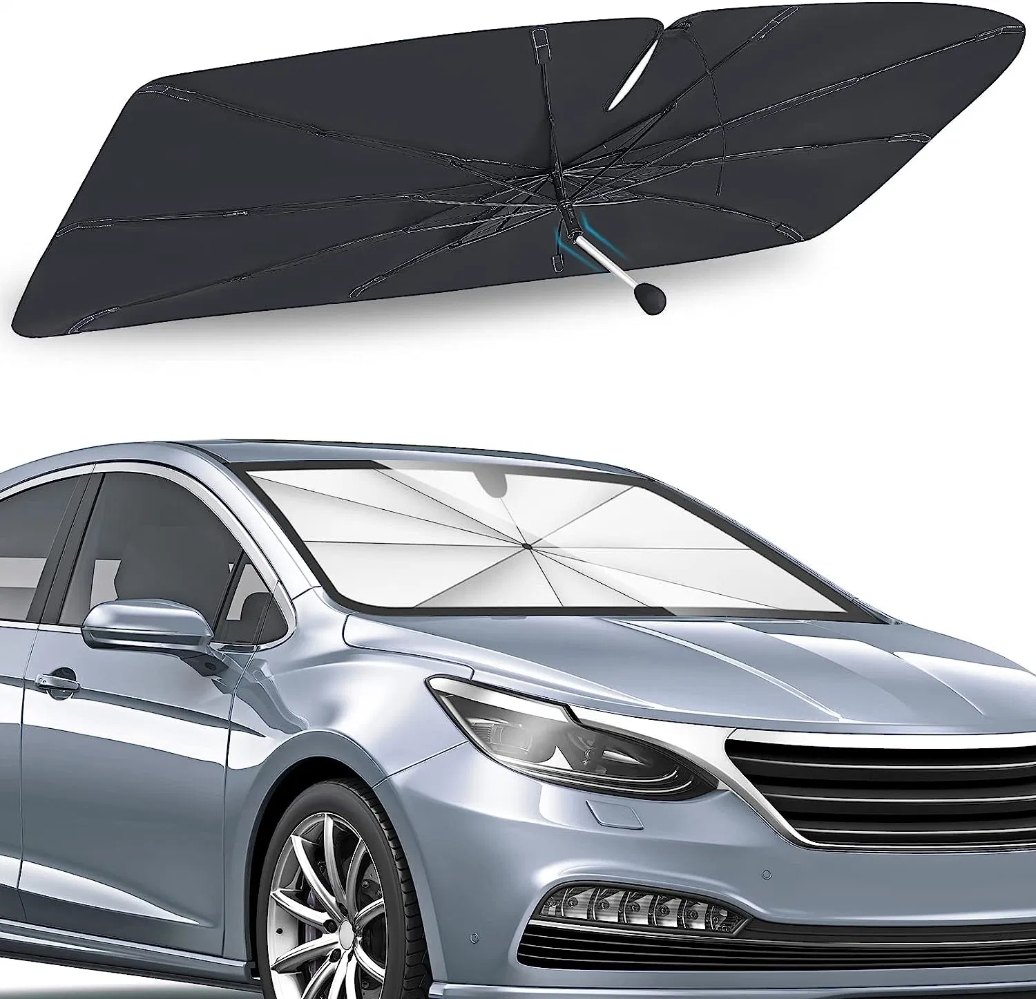 Special Made Folding Heatguard Coolshield Tempshield Auto Glass Sunshade Umbrella