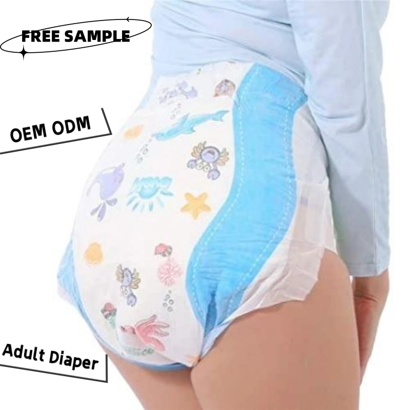 Free Sample Adult Diaper Wholesale/Supplier Pull up Pant Quanzhou Tianjiao Lady OEM&ODM Wholesale/Supplier Cheap Disposable Diapers Underpads