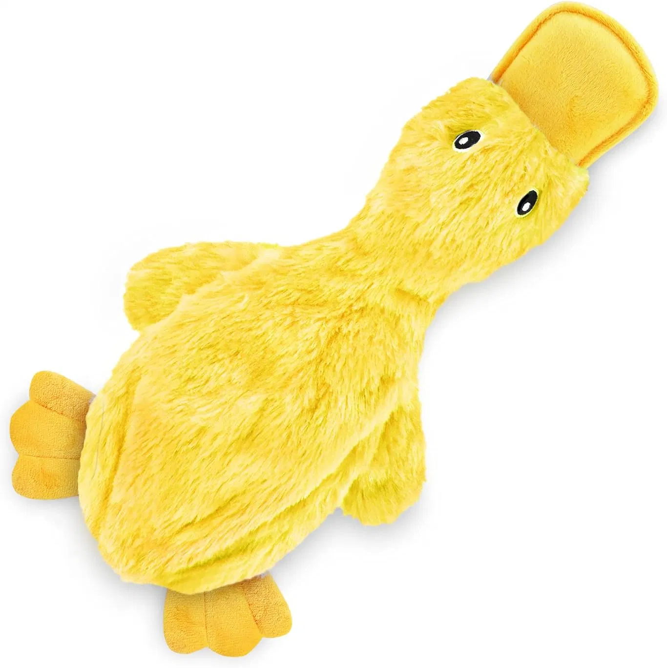 Cheap Pet Supplies Crinkle Pet Toys No Stuffing Duck Toy with Soft Squeaker