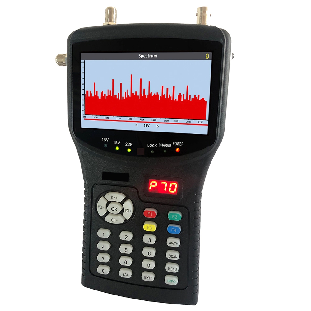 Handheld 4.3 Inch Combo Satellite Finder with LCD Monitor and Spectrum Analyzer