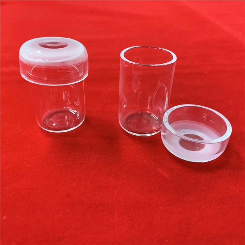 High Corrosion Resistance Transparent Customized Quartz Glass Rademacher Crucibles with Cover