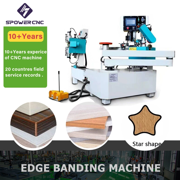 Semi Automatic Curve MDF Edge Banding Machine Curve Straight Board Edge Banding