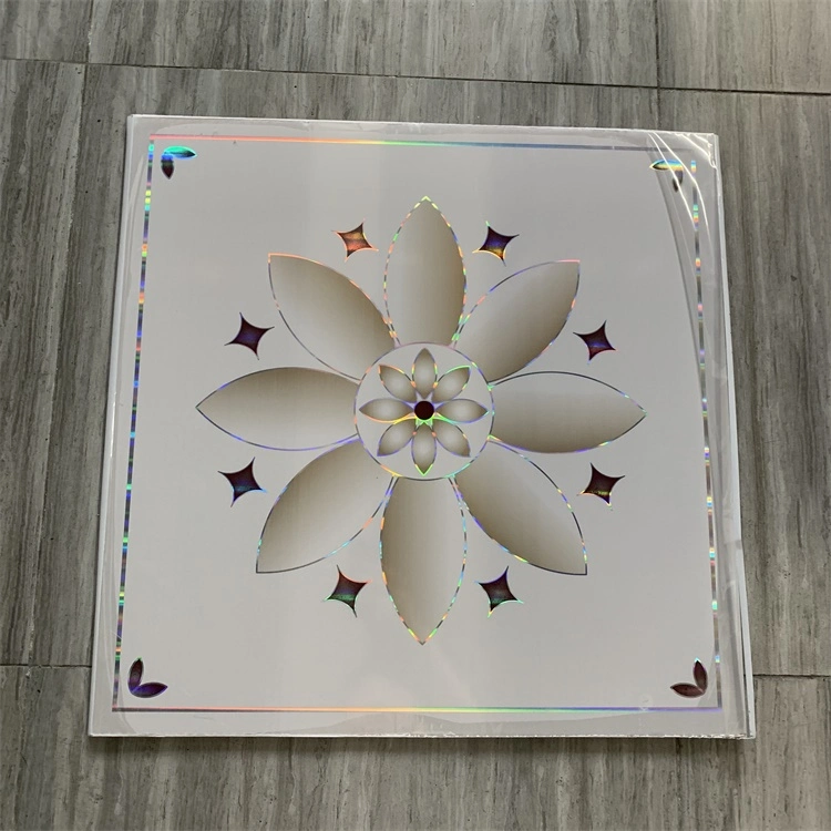 59.5cm 60cm PVC False Ceiling Gypsum Tile Square PVC Drop Ceiling Sky Ceiling with Tee Grid Main Cross Tee Wall Angle