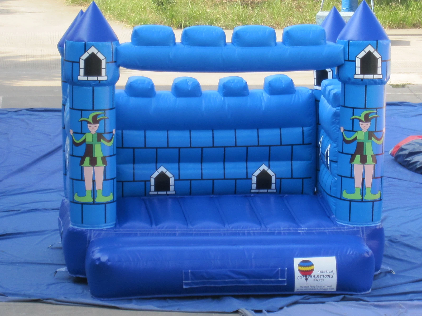 Payaso azul castillo inflable Gorila (AQ514-2)