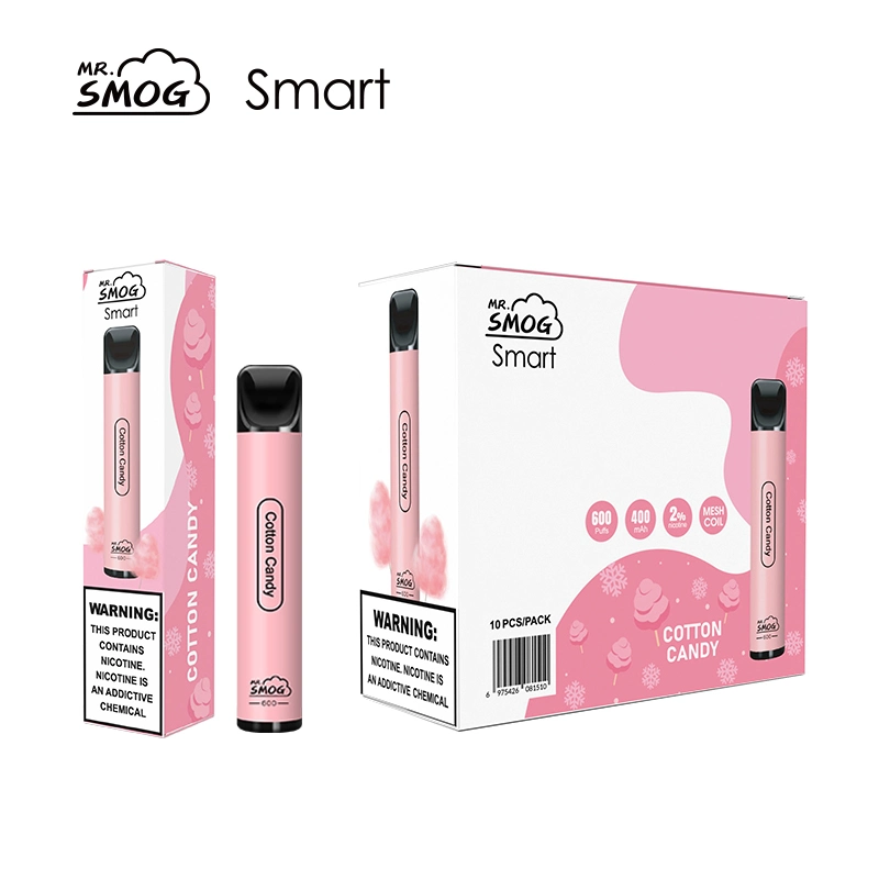 Mini portátil Sr. Smog Pen estilo E Cigarette 600 Puffs 2% NIC SAL Envío E vaporizador eléctrico Cigarette desechables Vapers cigarrillos electrónicos Ecigarrillo