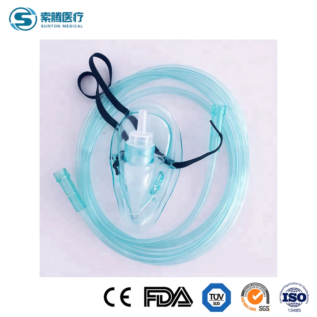 Sunton China Silicone Anaesthetic Mask Manufacturers 50*38*33cm Measurement 100PCS/CTN XL Oxygen Mask Mask Full Face Sleep Silicone Breathing Mask Oxygen Mask