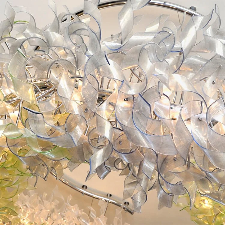 Blown Glass Decoration Banquet Hall Custom Pendant Lamp