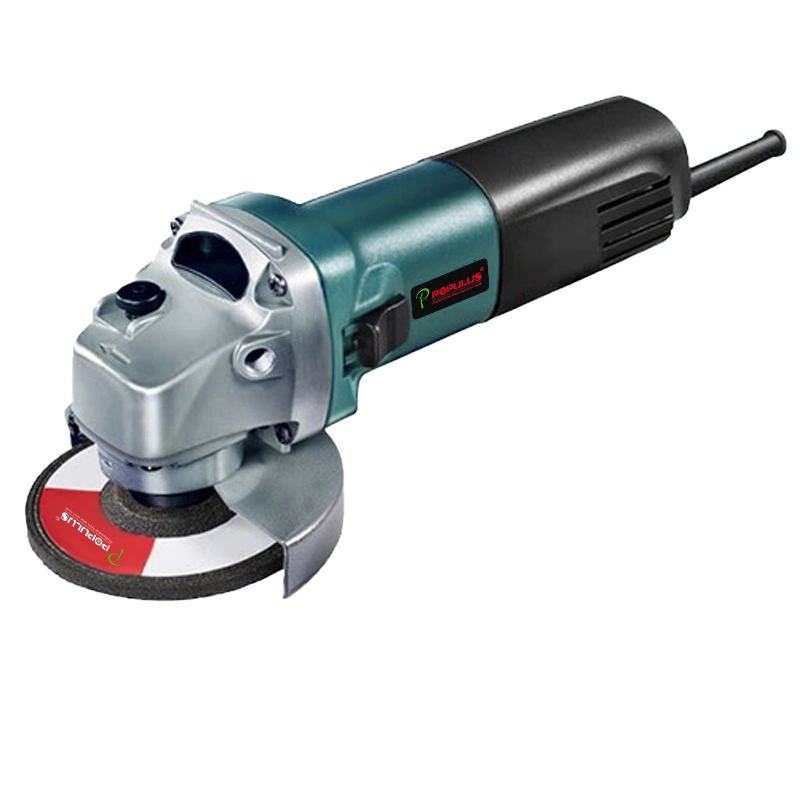 Ferramentas elétricas de ângulo de qualidade industrial Populus New Arrival de 650 W/11 000 rpm Rebarbadora angular de 100/115 mm para o mercado indiano