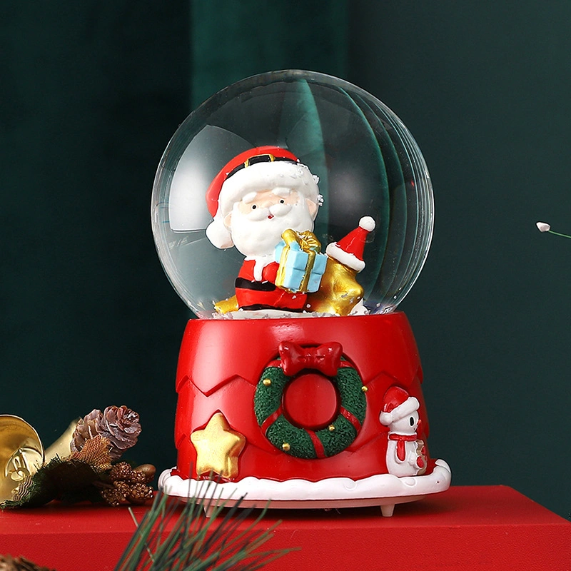 Resin Water Globe Christmas Moose Snowman Base Custom Snow Globe