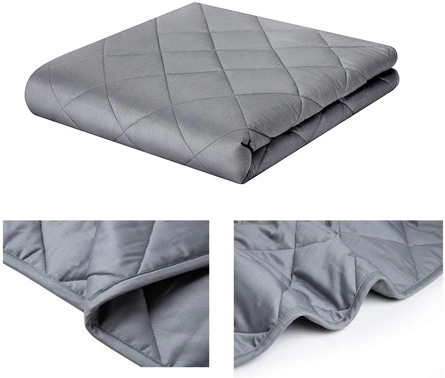 Basic Customization Certified Cotton Material with Premium Glass Beads Weighted Blanket, Gravity Blanket