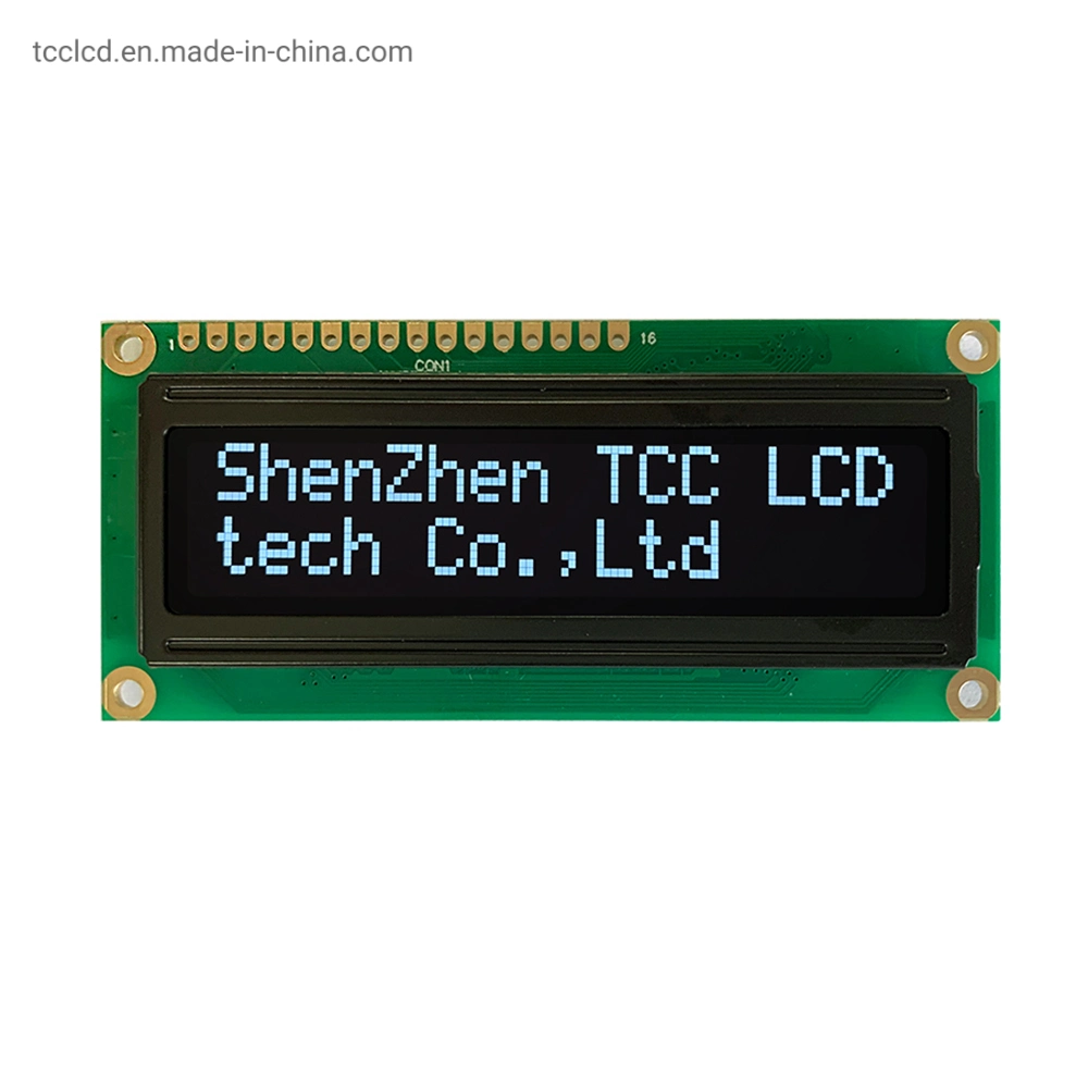 RoHS Square Winstar 1602 OLED Screen Parallel or Serial Mpu Interface 16X2 Character OLED Display