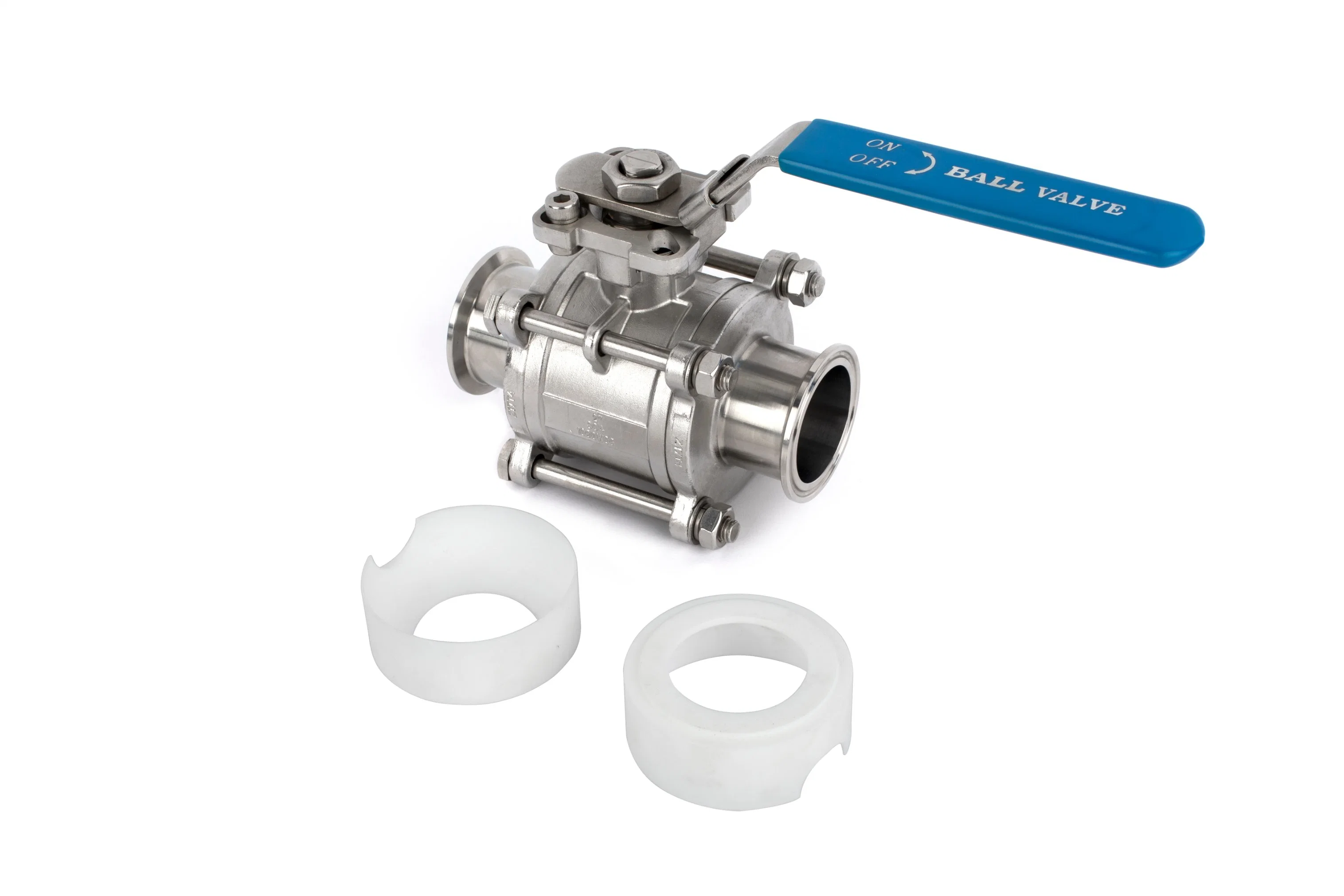 Stainless Steel Flanged Ball Valve with High Mounting Pad