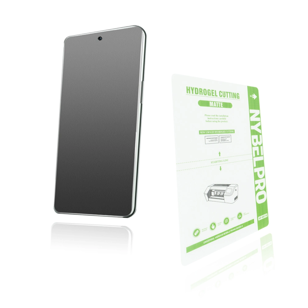Nuevo diseño Nybelpro Mate Anti-Scratch barata película de corte de hidrogel TPU Teléfono móvil celular, Protector de pantalla.