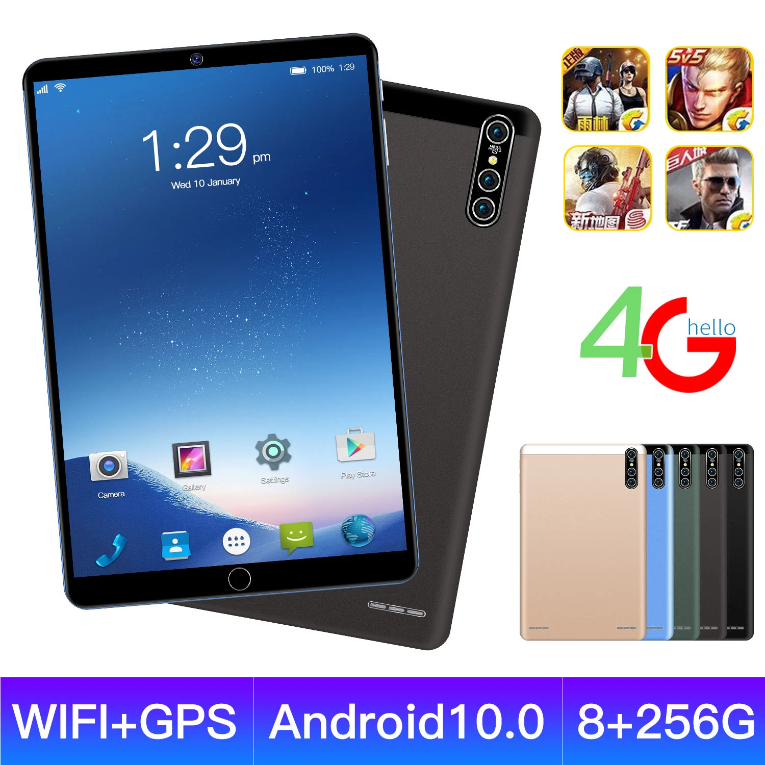 Tablet de 8 pulgadas IPS Quad Core 2GB de RAM 16 GB de ROM Ai Red acelerar Tablets PC llamada WiFi