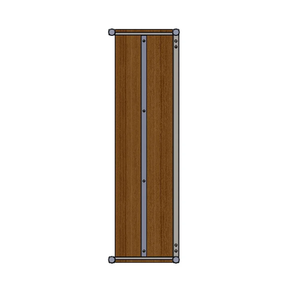 Mehrschichtige Funktion Holzregal Metallrahmen Lagerung Display Rack Möbel