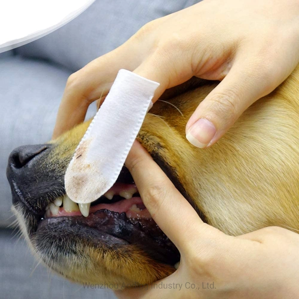 Best-Selling Professional Pet Oral Hygiene Dental Finger Wipe for Dogs