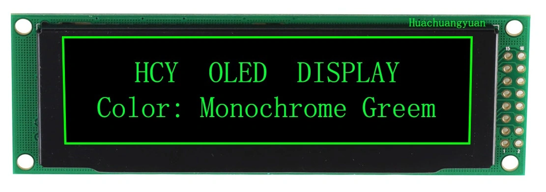 3.12 Inch 256X64 Green 16-Gray Scale and Multi-Choice Communication-Interface OLED Module