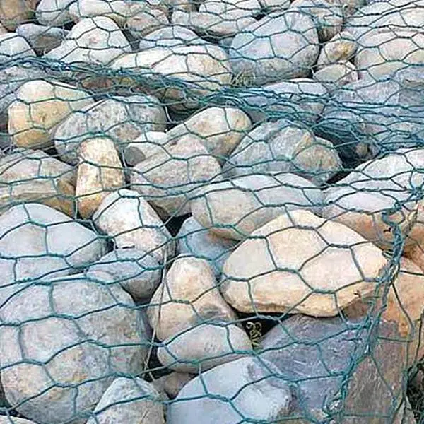 Auto máquina tejido hexagonal galvanizado / PVC recubierto 4 X 1 X 1 Caja de gabion de la cesta de piedra para la esgrima del alambre