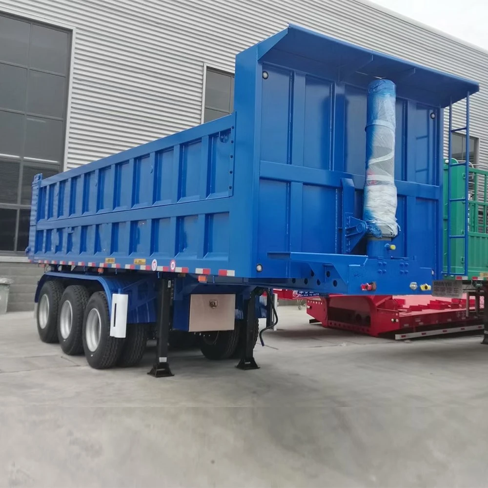 Chinease Factory U Shape Container Dump 40 Cubic Meter Tipper Trailer