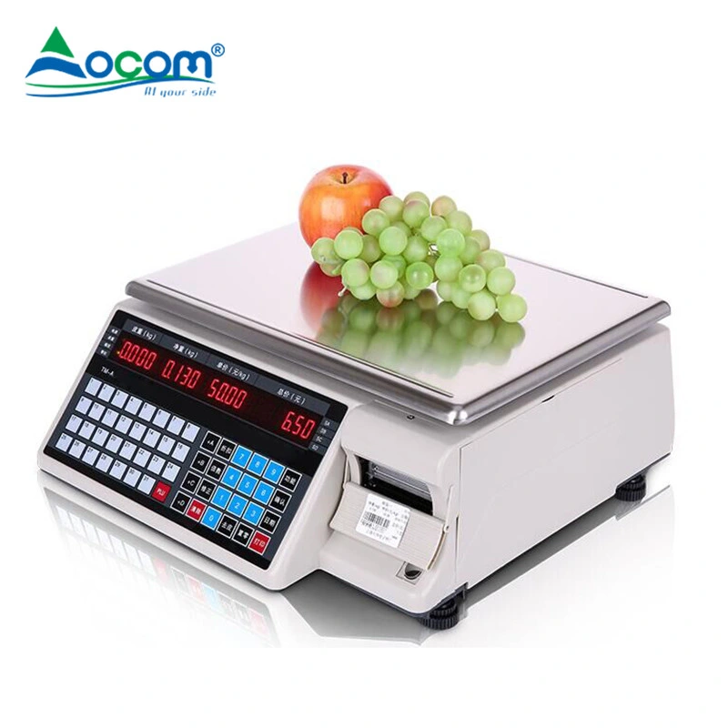 Ocom 30kg Precio escala informática electrónica Báscula Digital de supermercados