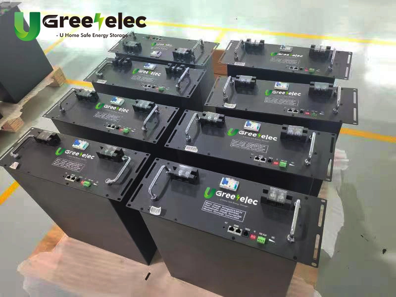 U-Greenelec 48V 100ah batterie domestique lithium-ion 48V LiFePO4 200ah Rangement confortable