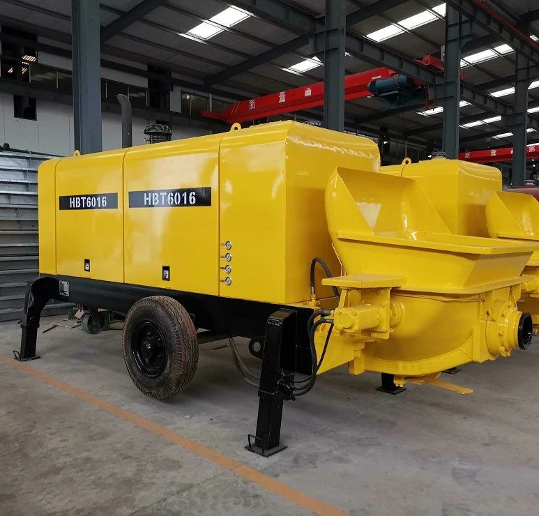 Factory Price High Quality Mobile Stationary Pumpcrete Machine Diesel Trailer Mounted Concrete Pump Cars