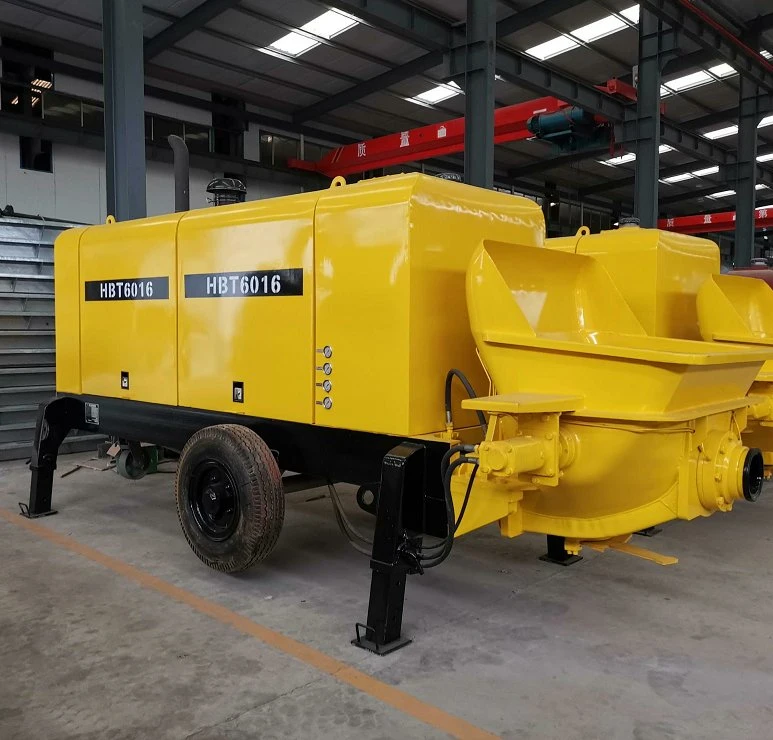 Factory Price High quality/High cost performance  Mobile Stationary Pumpcrete Machine Diesel Trailer Mounted Concrete Pump Cars