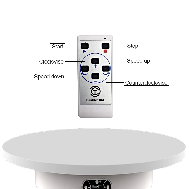 30cm Adjustable Speed Remote Control Rotating Electric Turn Table for Photography Product Display