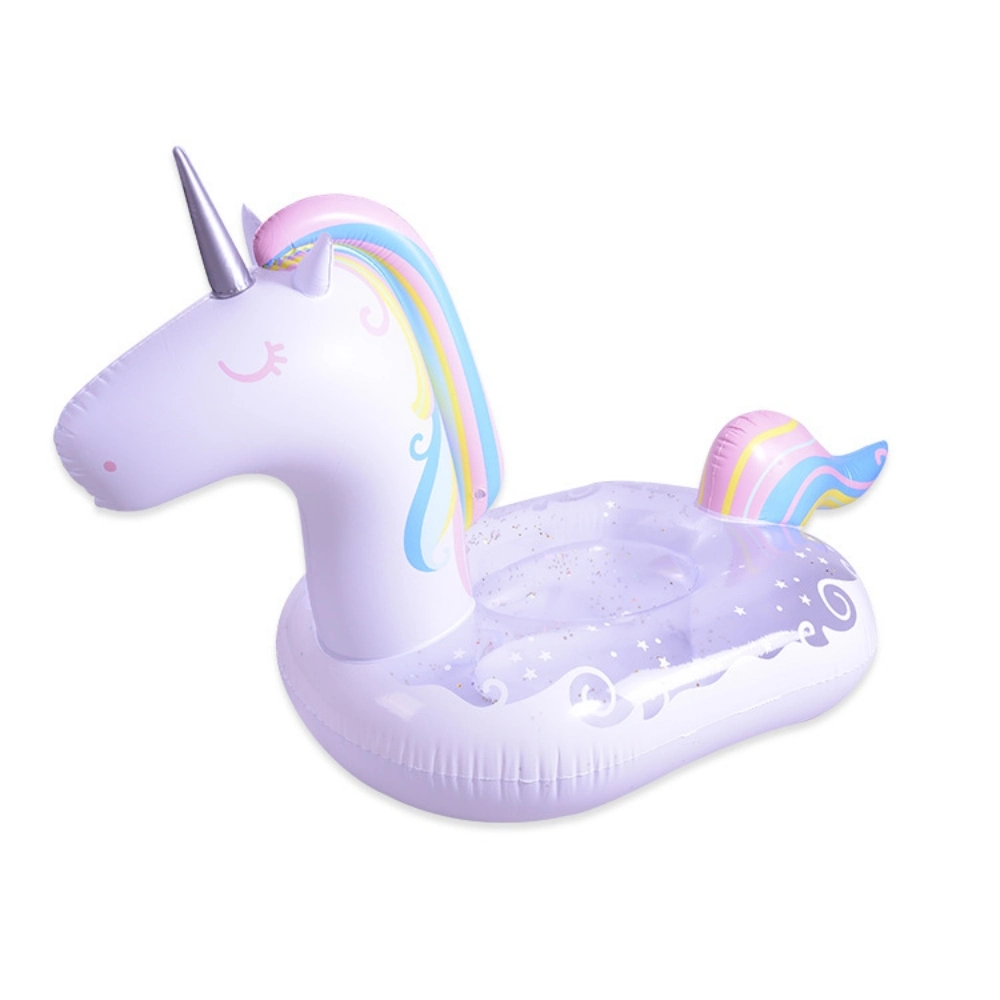 Inflatable Unicorn Children Infant Floating Platform Swimming Ring