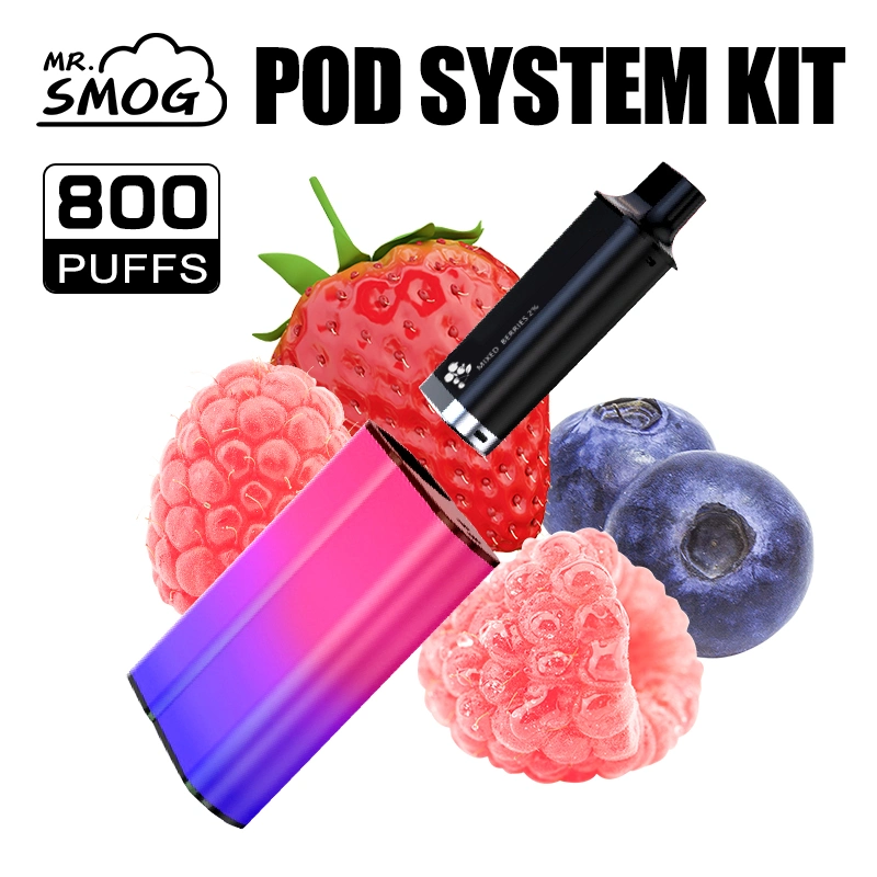 Shenzhen E cigarette Lowit Pods 600 800 Puff 2ml 3ml Kit de démarrage pour système de socle de chargeur E Hookah rechargeable et remplaçable