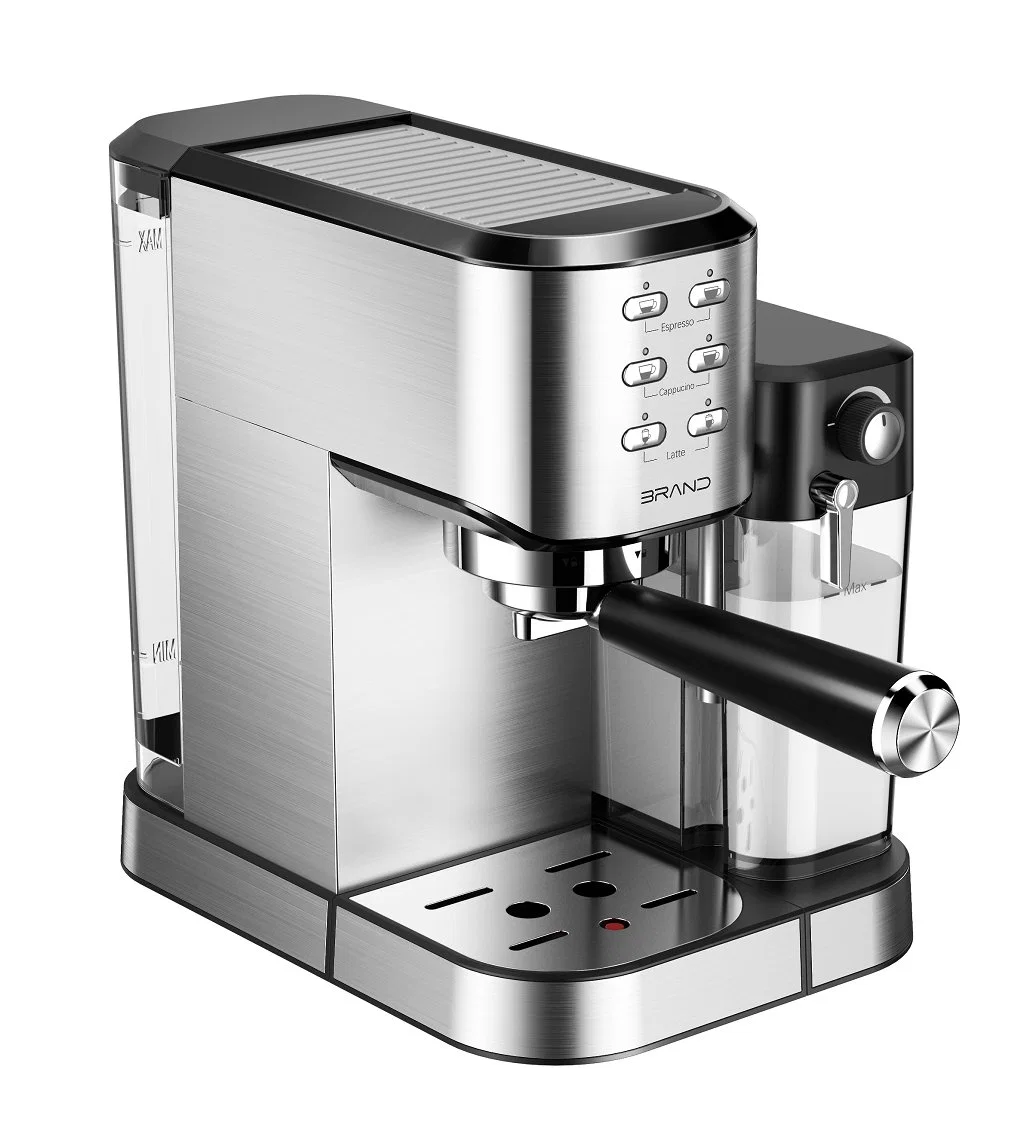 Hot sale mousse de lait à vapeur multifonction capteur 2 en 1 tactile Machine à café espresso semi-automatique avec boîte à lait