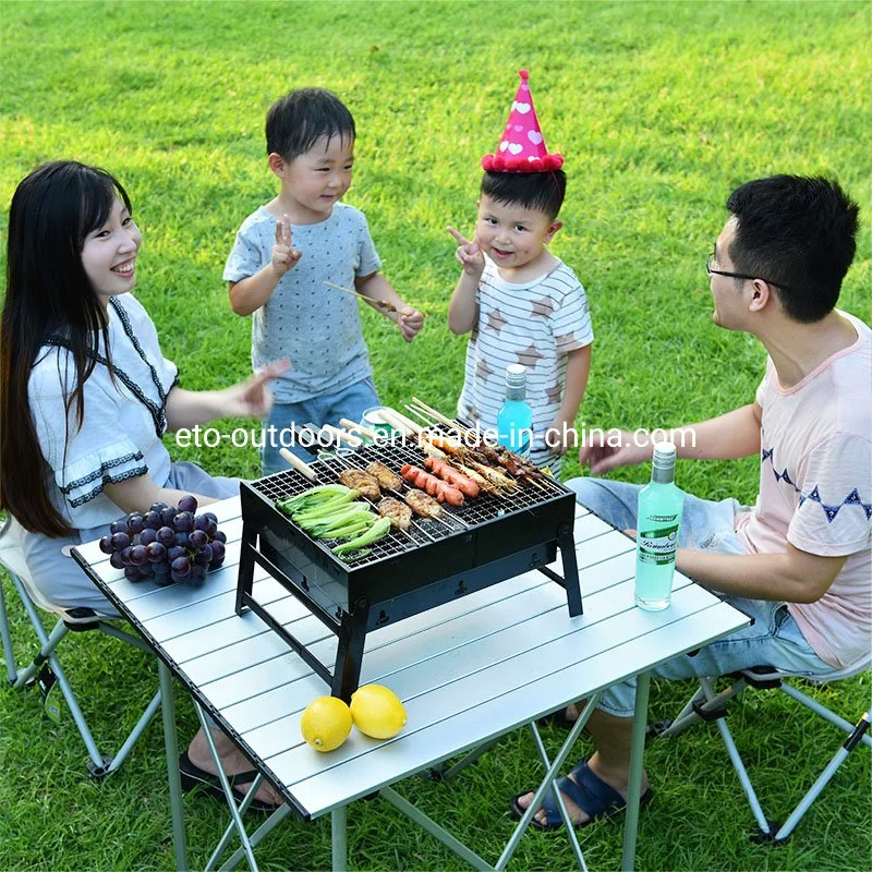 Outdoor Picnic Portable Lightweight Simple BBQ Tools Folding Small Barbecue Charcoal Grill