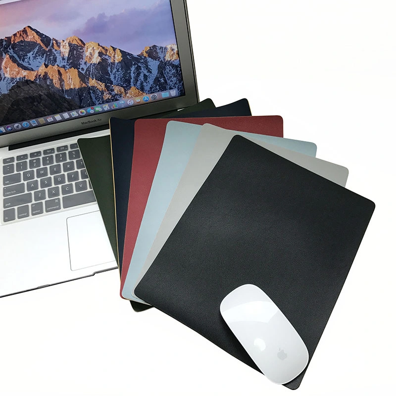 Colorful PU Leather Full Desk Mouse Pad for Home Office Use