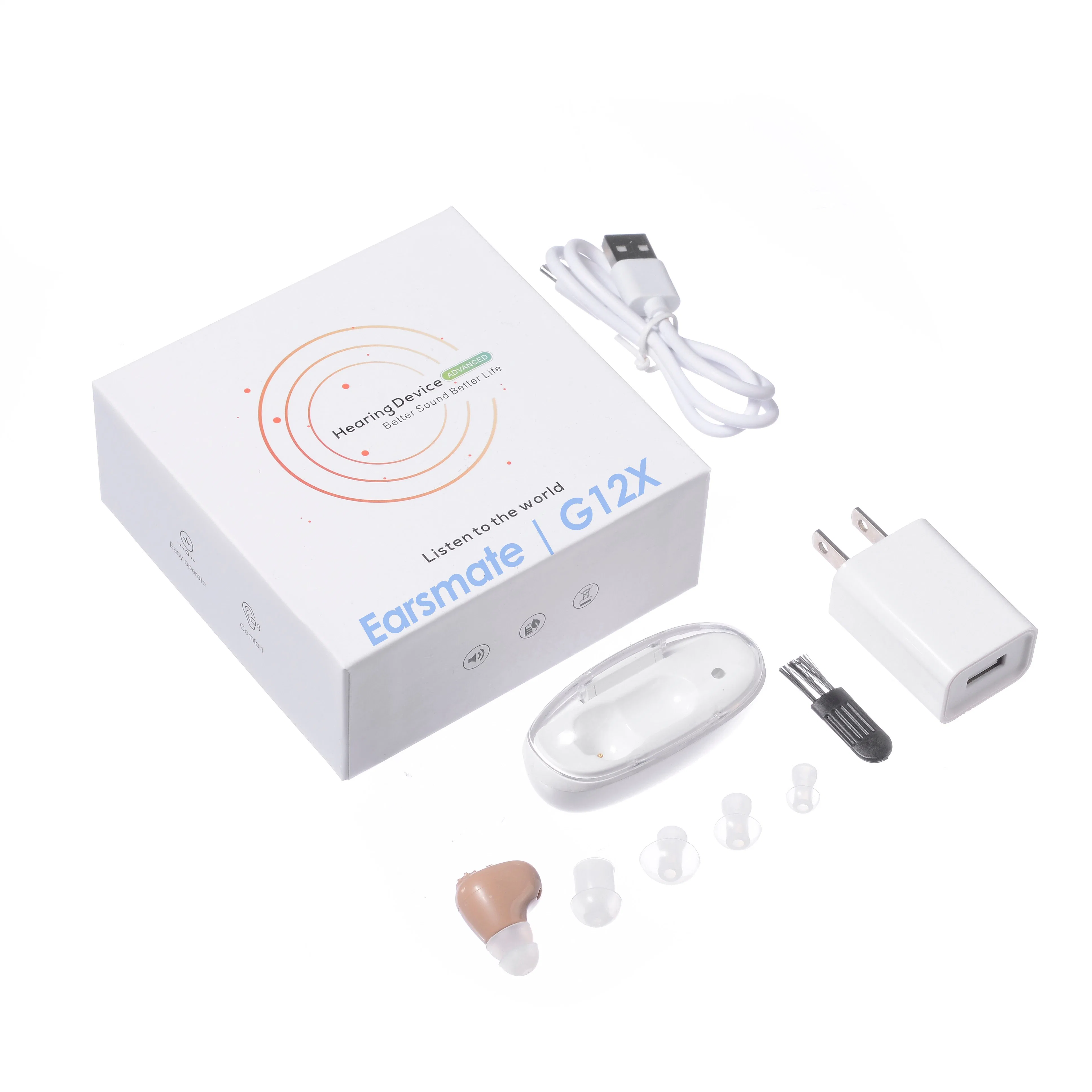 Rechargrable Cheap Hearing Aid Itc New Product 2023 Mini Amplifier Price