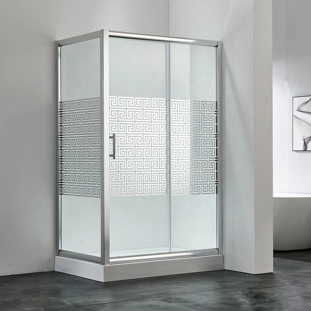 Remplacement de verre de douche Qian Yan Chine 36 X 36 sans cadre Salle de bains moderne verre salle de douche fournisseur de l'enceinte de douche