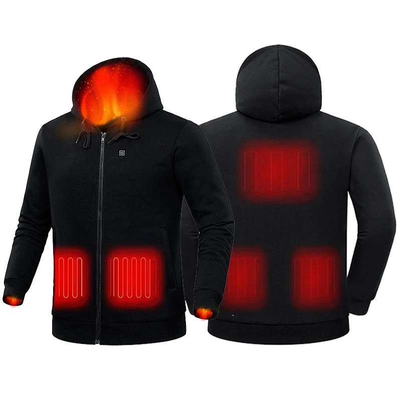 Custom Body Warmer Heated Pullover Hoodie Hooded Heated Sweater for Women Men