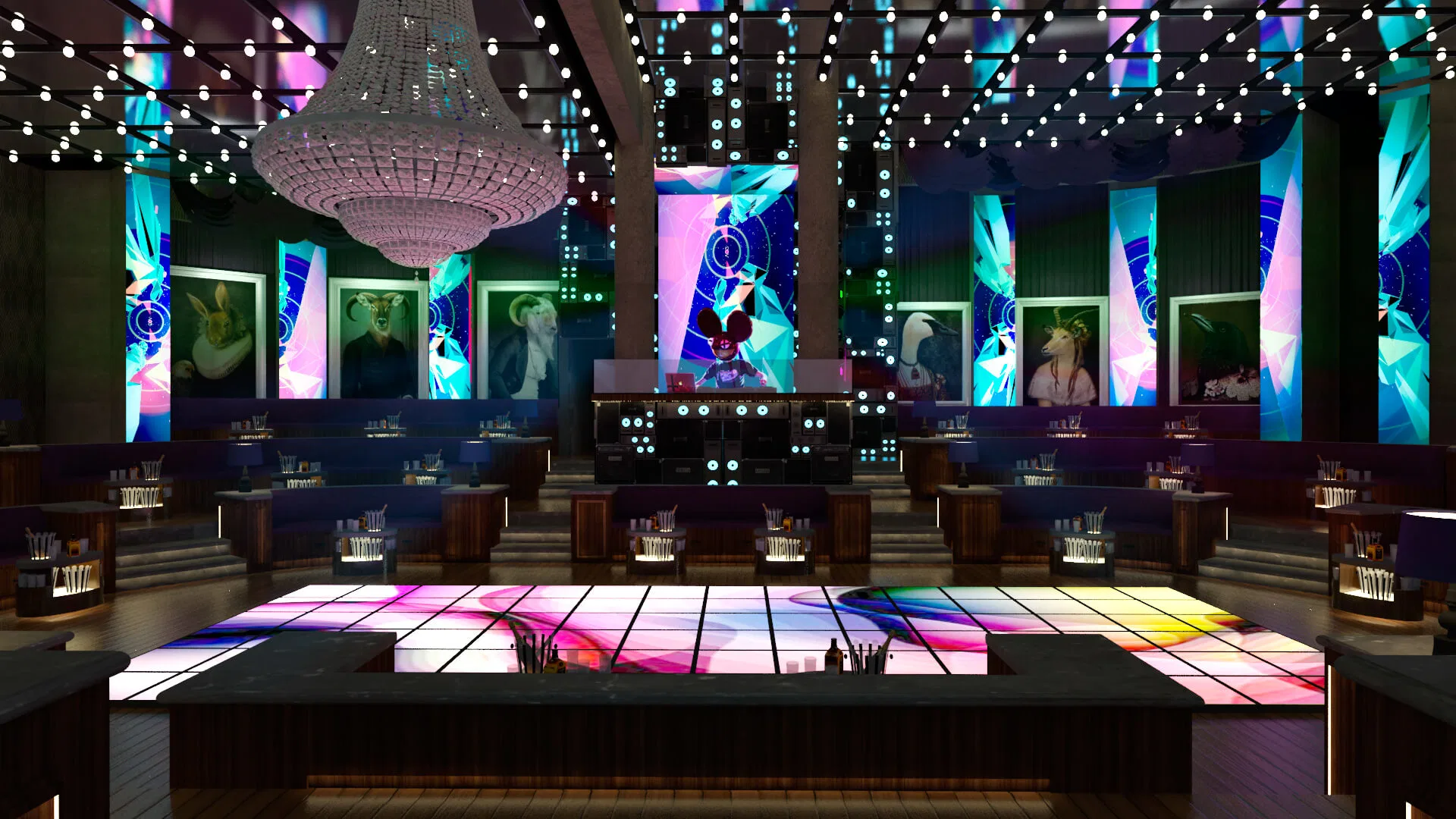 P2.6 Indoor Rental Concert Stage Background LED Video Wall Display Fast Installation Easy Maintenance Screen