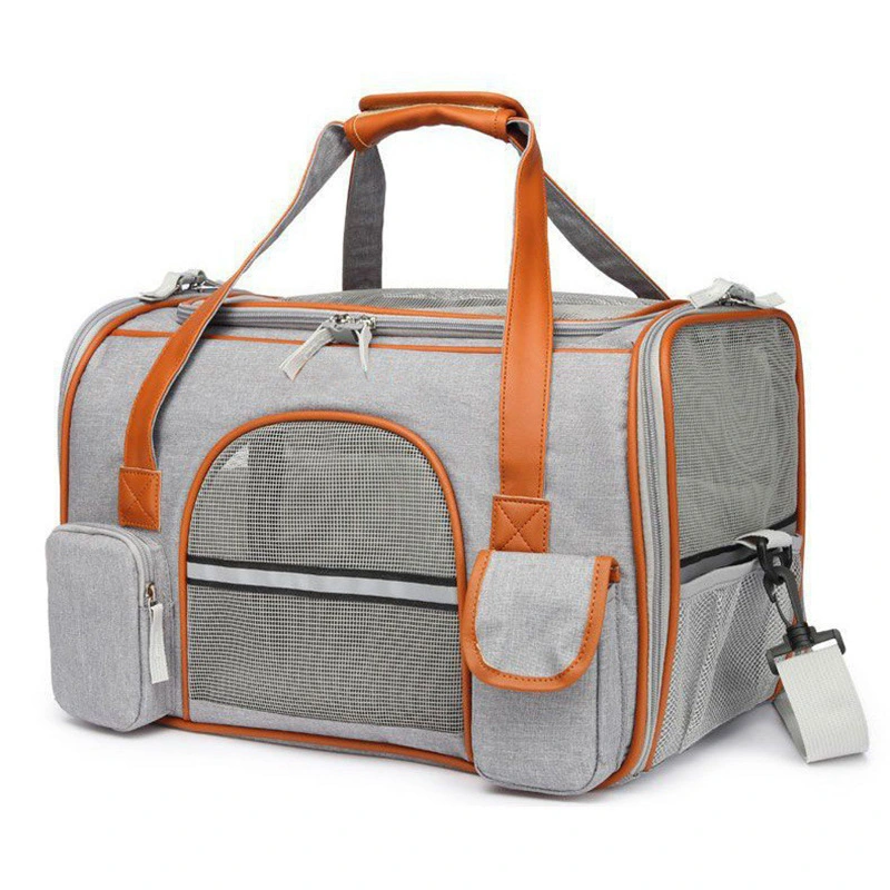 MD0663 Mayorista/Proveedors bolsos de mano plegables al aire libre transpirable hombro Tote Cat Pet Bolsas