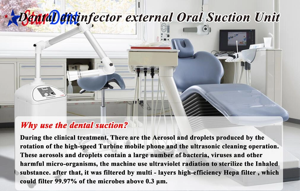 Dispositivo de Sucção oral de pó de alta com máquina de sucção de aerossol equipamentos dentários