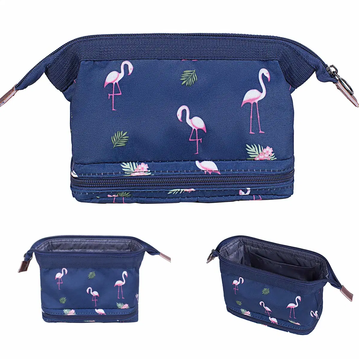 Canvas Multi Purpose Makeup Cosmetics Bags with Zipper Cotton Travel Toiletry Pouch Pen Coin Bag DIY Cosmetics Bag