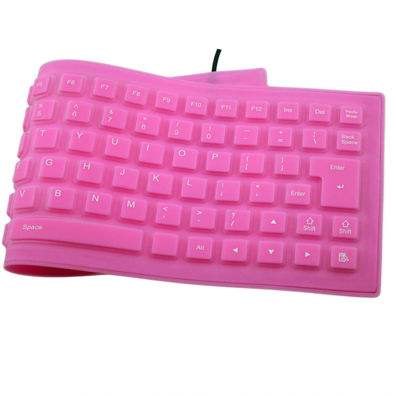 Amazon Wasserdichte Soft Silikon Gummi USB verkabelte faltbare Tastatur