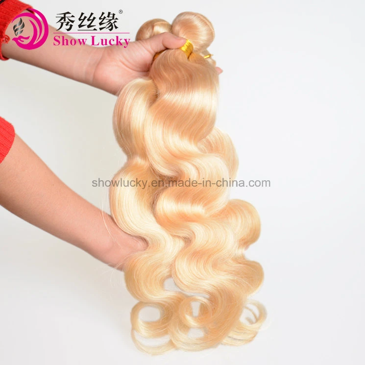 Top Quality Grade 8A Colored 613 Virgin Malaysian Hair Extension Human Hair Weaving