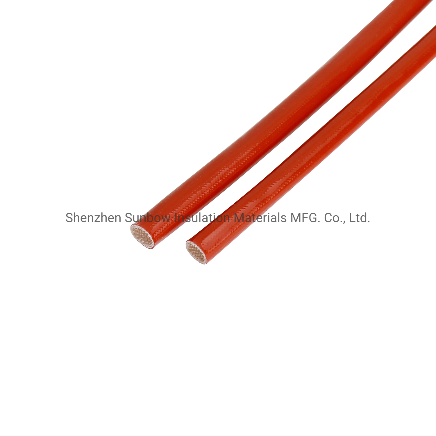 4000V 10mm Red Yellow Blue Fiber Inside Silicone Resin Outside Fiberglass Sleeving