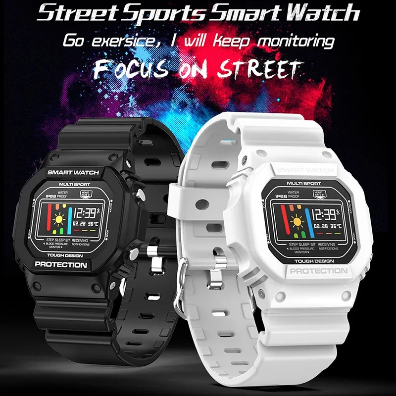 X12 Smart Watch for Men Women Blood Pressure Heart Rate Monitor Waterproof Smartwatch Wrist Compatible Android Reloj Inteligente