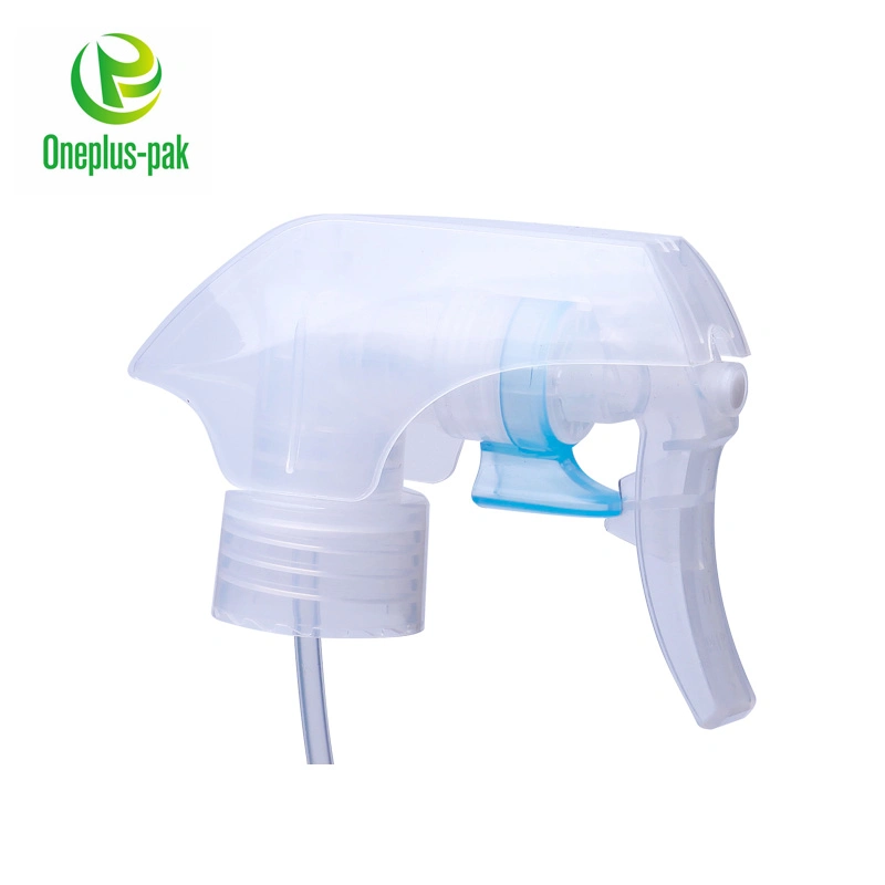 Pompe à main de nettoyage liquide avec pulvérisateur à gâchette en plastique pour bouteille.