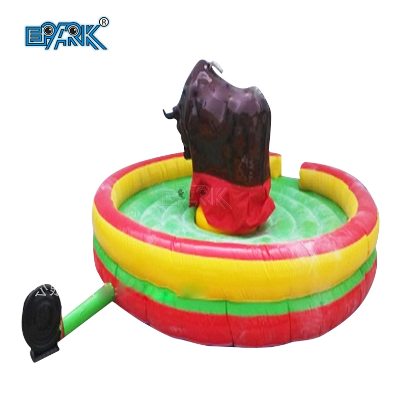 Shopping Mall Park Rides Crazy Bull Calf Inflatable Mechanical Bull Riding Machine