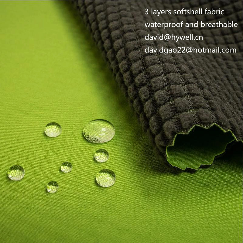 Polyester Spandex Laminated Fleece Softshell Fabric