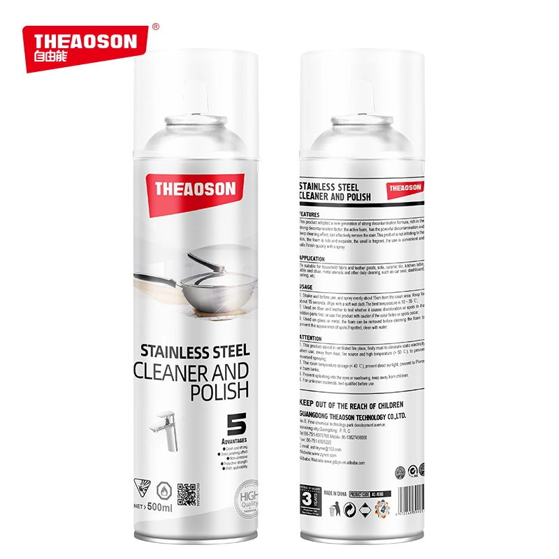 Theaoson Stainless Steel Cleaner & Polish for Removing Smudges with Cleaner