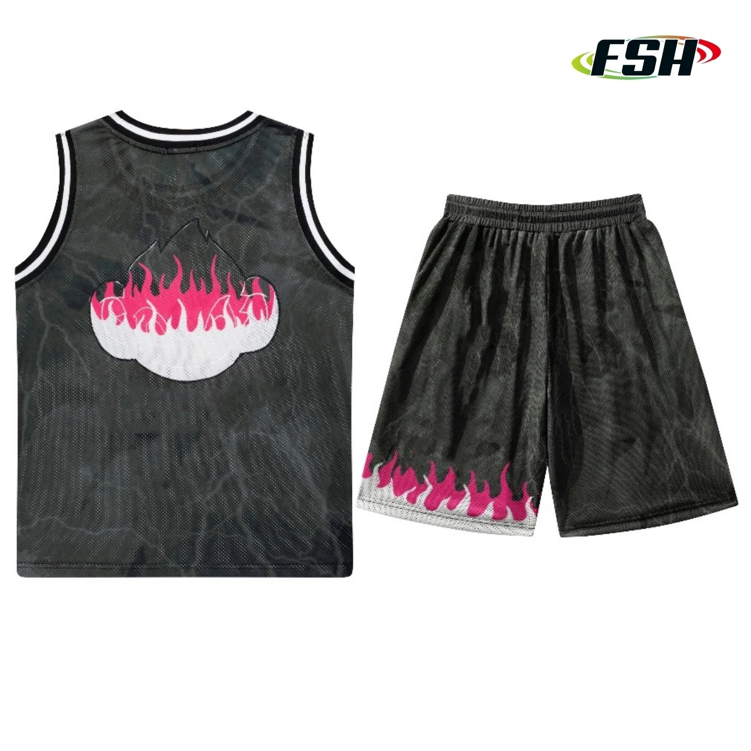 Hochwertige Herren Custom Reversible Set Basketball Uniform Jersey Tragen Für Sport