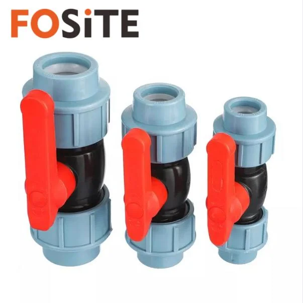 OEM ISO17885 CE PN16 PN10 Bewässerungsrohrfittings, Steckmontage Pressfittings PP PE PE PE Kunststoff Kugelventil